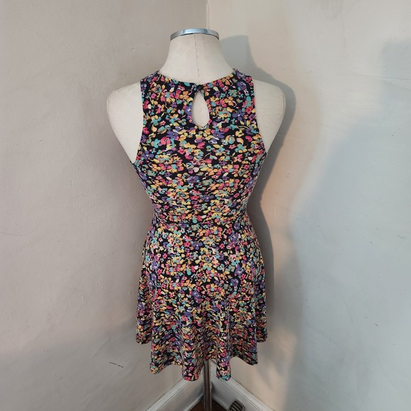 LUSH Womens Floral Print Sleeveless Skater Dress XS - Picture 2 of 5